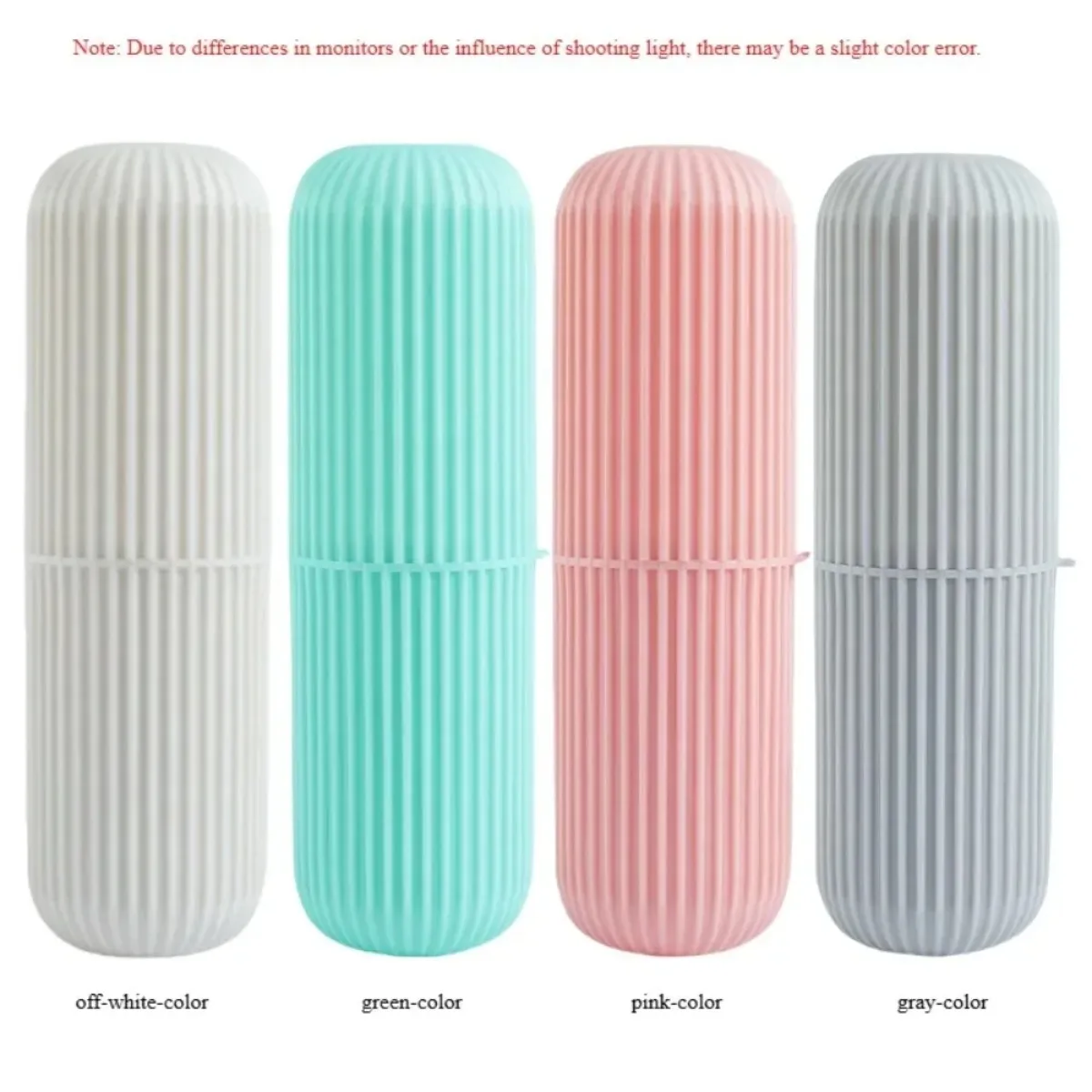 Portable Toothbrush Holder Travel Dental Case With Toothpaste Compartment Leak-Proof On-the-Go Kit Uses For Bathroom Accessories