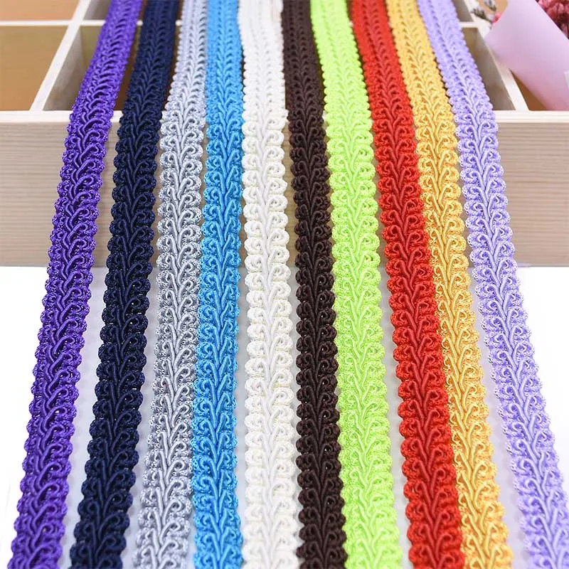 5 Meters Polyester Lace Ribbon Lace Trim Centipede Braided Ribbon Fabric DIY Crafts Sewing Accessories Curved Lace Trimming