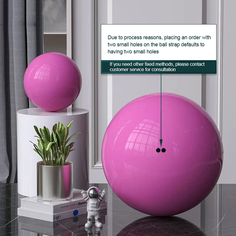 Thick 0.6mm Rose Pink Stainless Steel Hollow Ball OD 38-300mm Mirror Reflective Color Wedding Mall Festival Decorative Sphere
