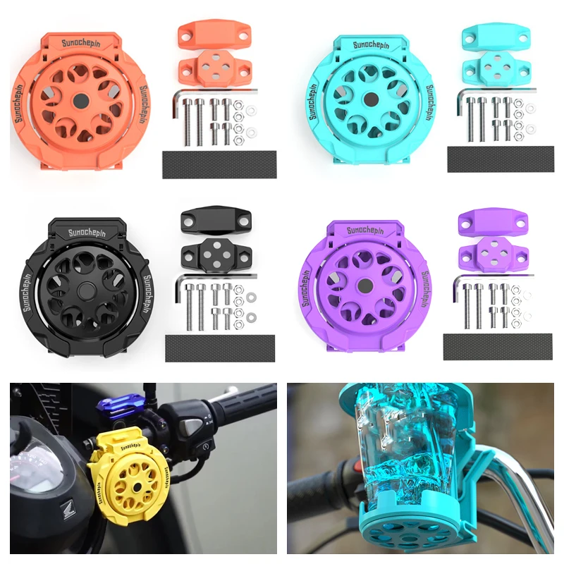 Cool and Functional Motorcycle Cup Holder, Adjustable, Foldable Design, Ideal for Bottles and Kettles