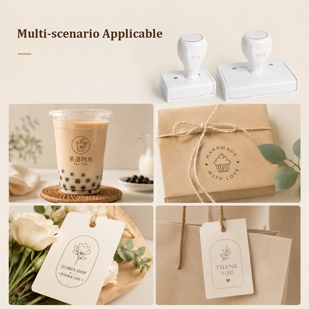 LOGO Individueller Selbstfärbender Stempel Personalisierung Individueller Tintenstempel mit Eigenem Design für Unternehmen oder Hochzeiten Handgefertigter Paketsiegel – Detail 11