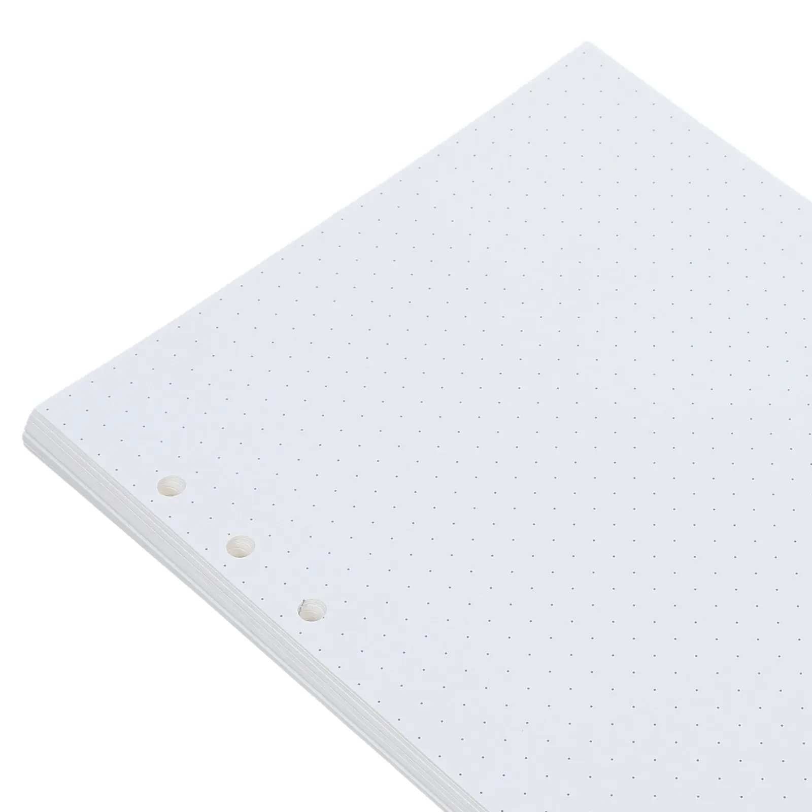 180Pcs A5 Dot Grid Dotted Paper Refill Loose Leaf 6 Hole Punched Binder Paper for Calligraphy Sketching Engineering