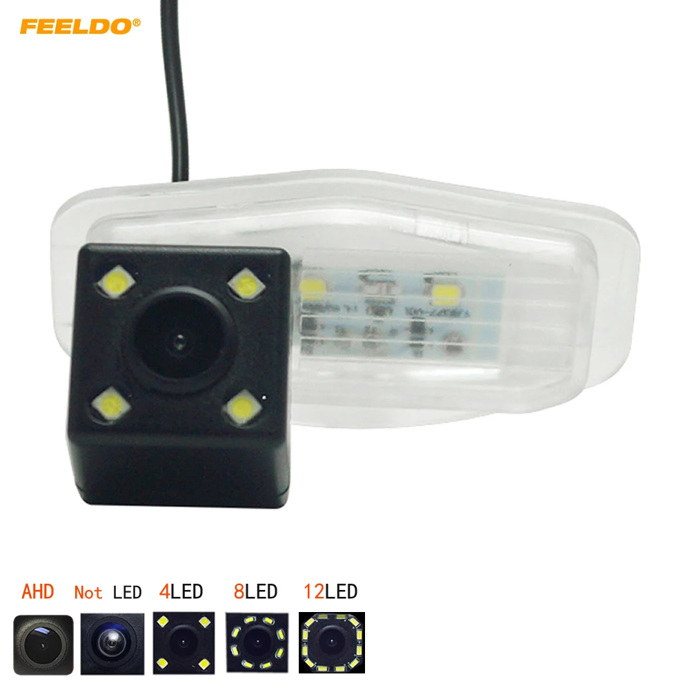 

FEELDO Car CCD Backup Rear View Camera With LED For Honda Crider 2016 Reversing Parking Camera #2084