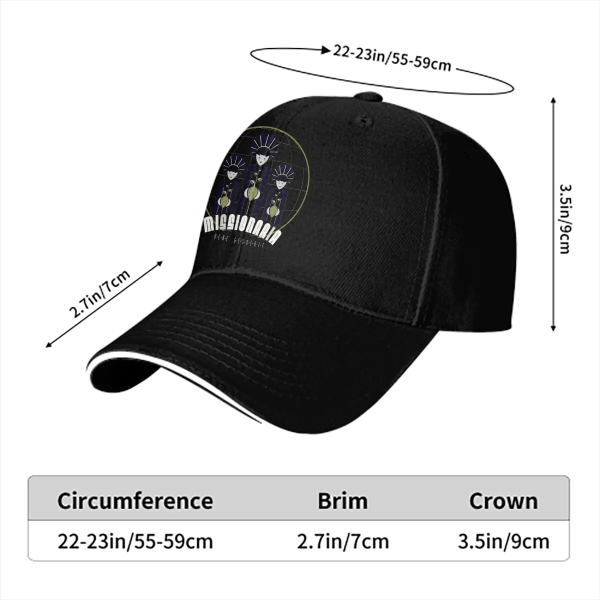 Bene Gesserit Missionaria Protectiva Baseball Cap Men Hats Women Visor Protection Snapback Dune Chronicles Sci-Fi Movie Caps