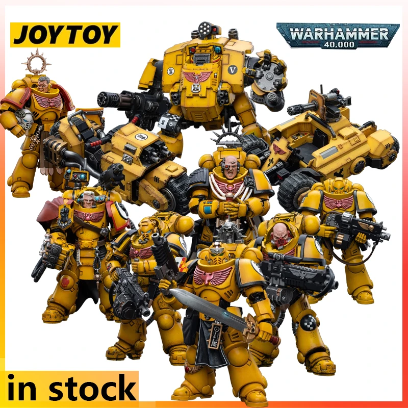 

JOYTOY Original 1/18 Finished Movable Mecha Series Warhammer 40000 Imperial Fists Anime Action Figure Model Toys Gifts for Boys