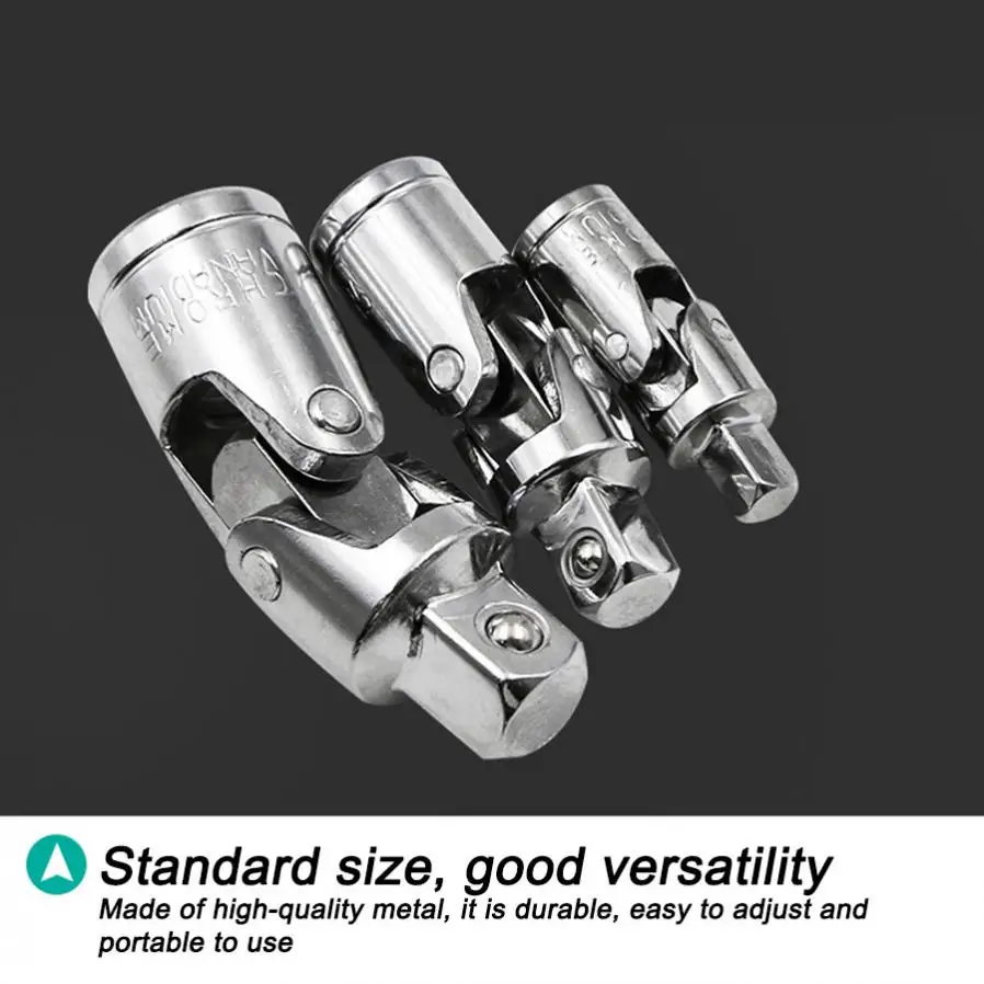 1/2 3/8 1/4 Schraubenschlüsselhülse, 360 Grad verstellbarer Steckschlüssel, Gelenk, Drehgelenk, Knuckle Joint Air Impact Wobble Socket Adapter – Detail 7