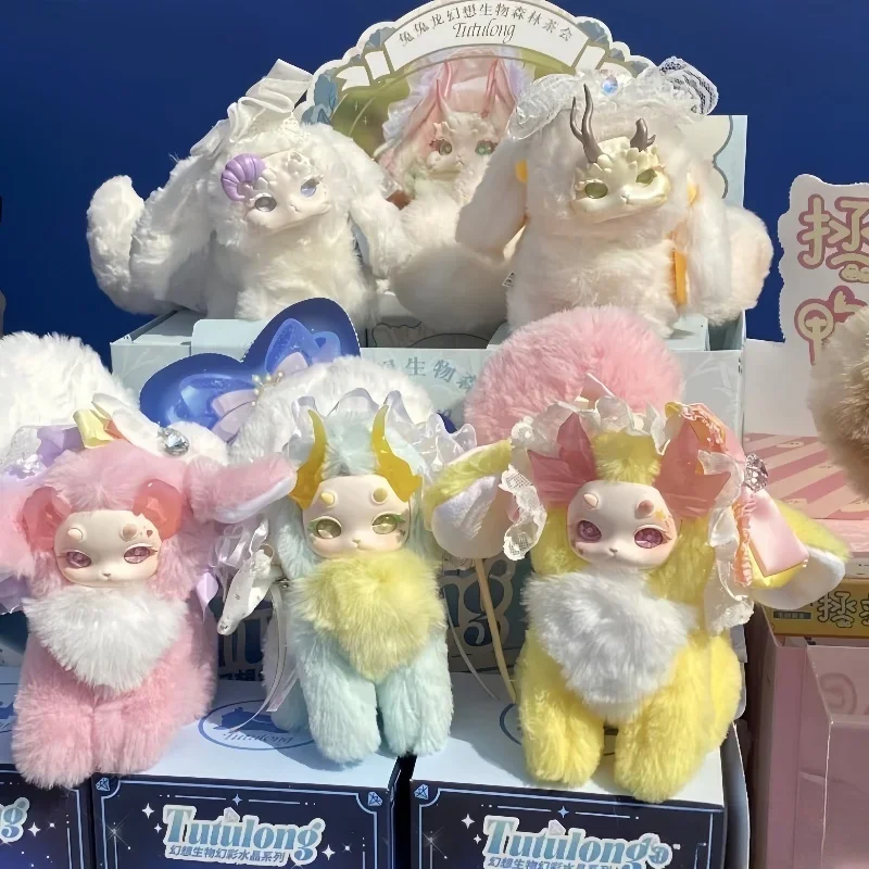 Originele Tutulong Fantasy Forest Tea Party Blind Box Willekeurige Box Mystery Surprise Box Konijn Draak Pluizig Speelgoed Verjaardagscadeaus