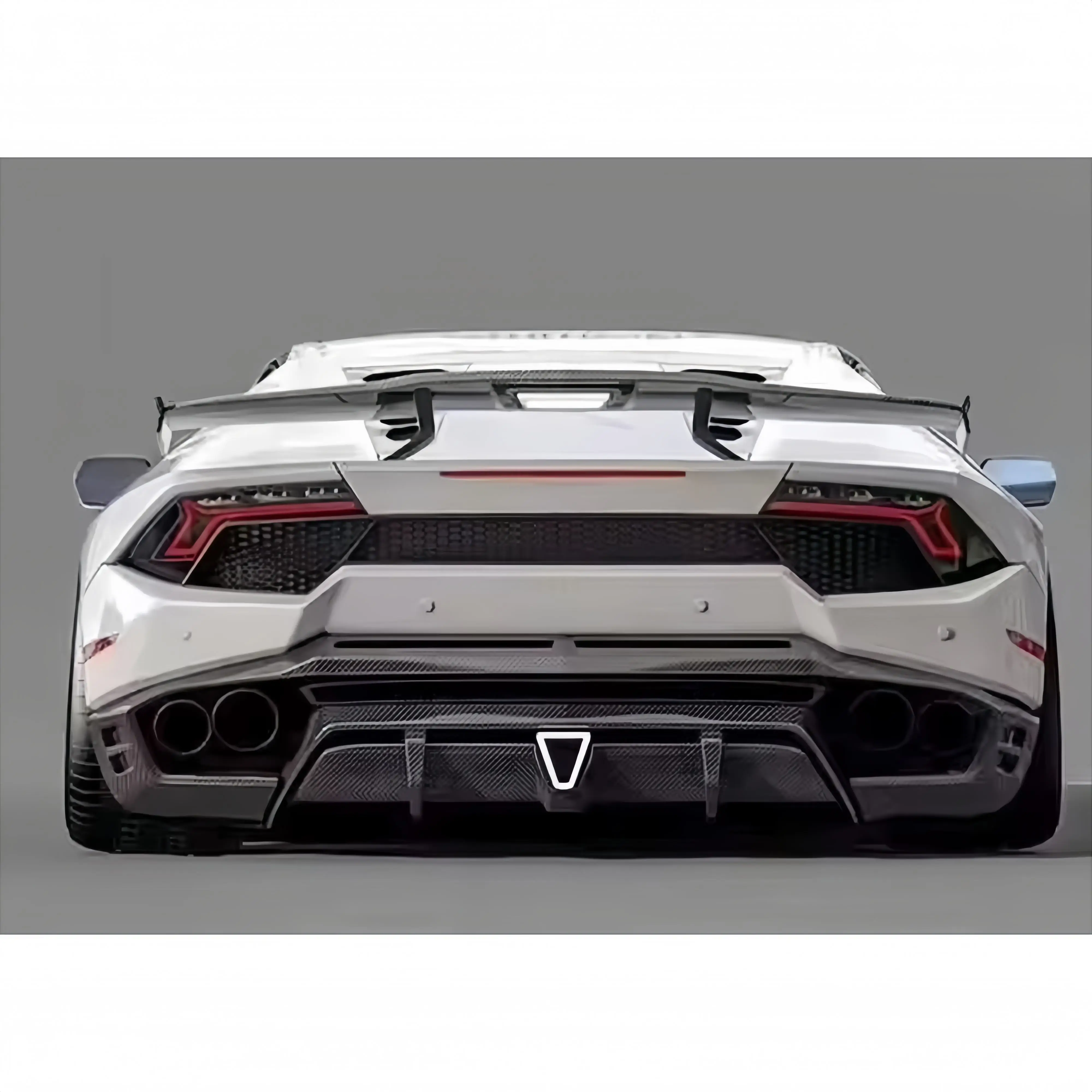

Подходит для Lamborghini LP580 Huracan: комплект для тюнинга заднего бампера из сухого карбона типа SD.