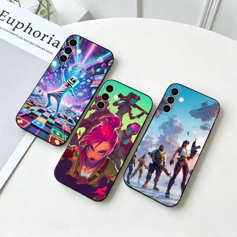 

Game F-F-Fortnites Phone Case For Samsung Galaxy A73,A72,A71,A70,A53,A52,A51,Others Soft Black Cover