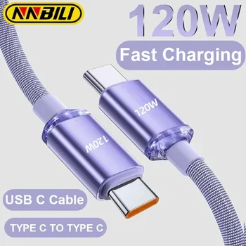 120W PD Type C Cable Super Fast Charger Cord Quick Charge USB C Cables Phone Charger For Samsung Xiaomi Huawei image 3