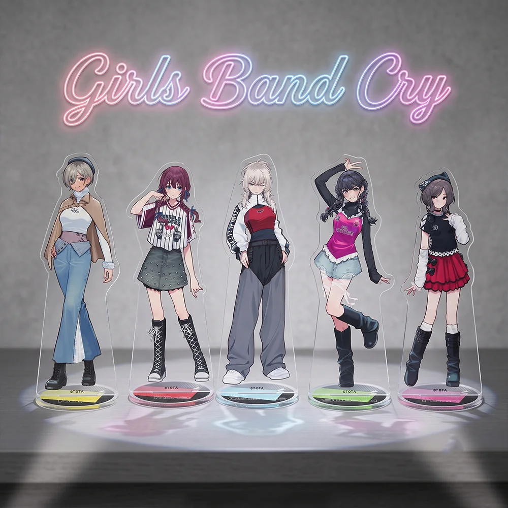 BanG Dream Girls Band Cry 15CM Double Sided Acrylic Stand Keychain 2026 New Anime Stand Dorm Room Decor Giftr For Fans