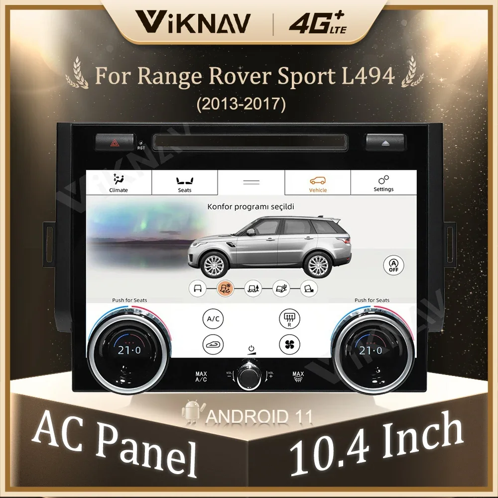 10.4 Inch Touch Screen Climate Control For 2013-2017 Range Rover L494 Sport Car AC Panel HVAC Screen Air Temperature Control