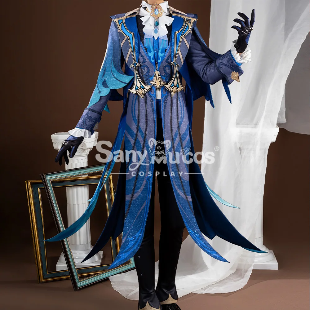 Premium Edition SanyMuCos Neuvillette Cospaly Genshin Impact Game Dress Cospaly Outfit Comic-con Birthday and Holiday Gifts