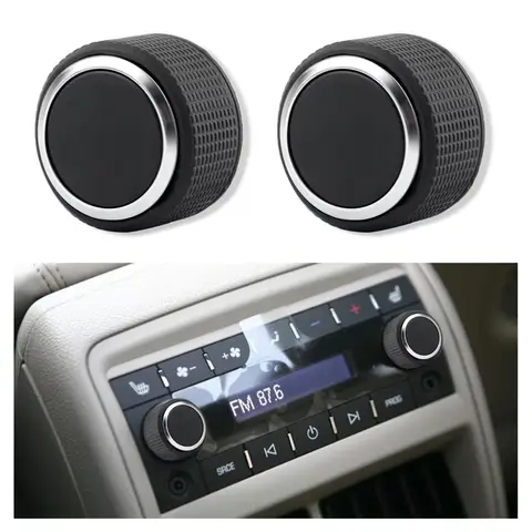 2 Pcs Rear Radio Volume Control Knob 22912547 Replacement for Suburban 2007‑2013 Car Parts