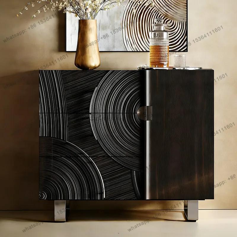 

Итальянский шкаф для прихожей в стиле лёгкой роскоши, современный, простой, в ретро-стиле, буфет.