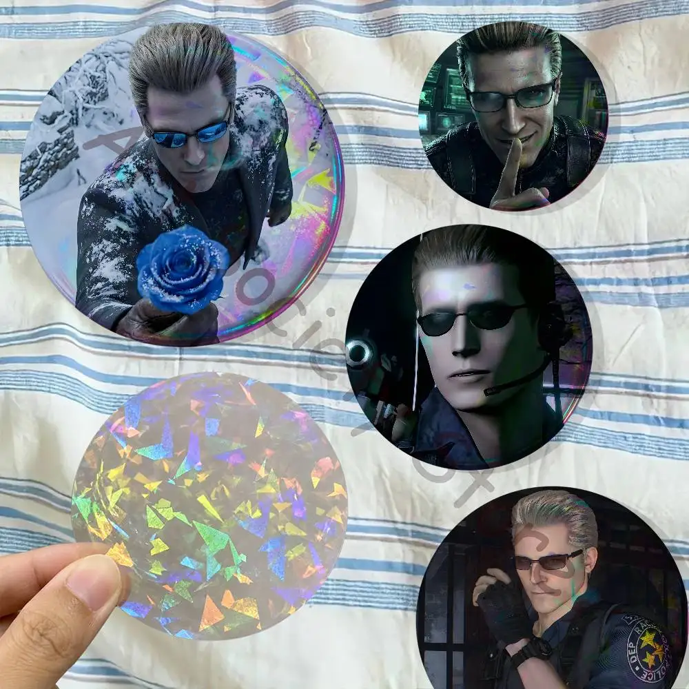 R-Resident E-Evil Albert Wesker Badges Creative Tinplate Button Pins Brooch Creative Quotes Badge Clothes Backpack Jewelry Gift