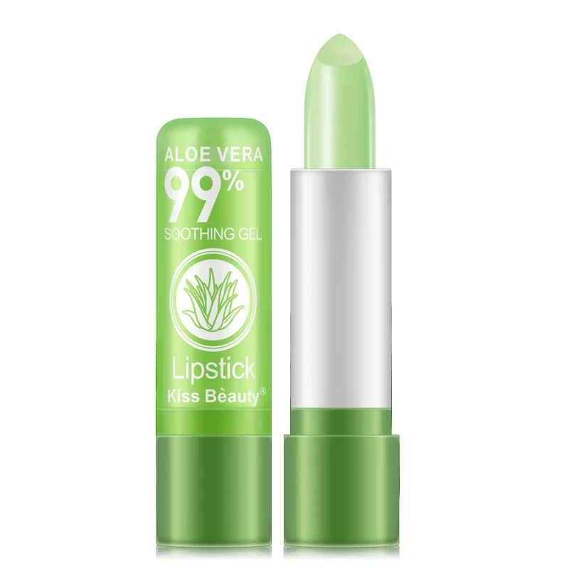 12 pcs aloe vera lipstick lip tint make up Color Changing Tinted Lip Balm Aloe Vera Moisturizing Long Lasting LipBalm wholesale