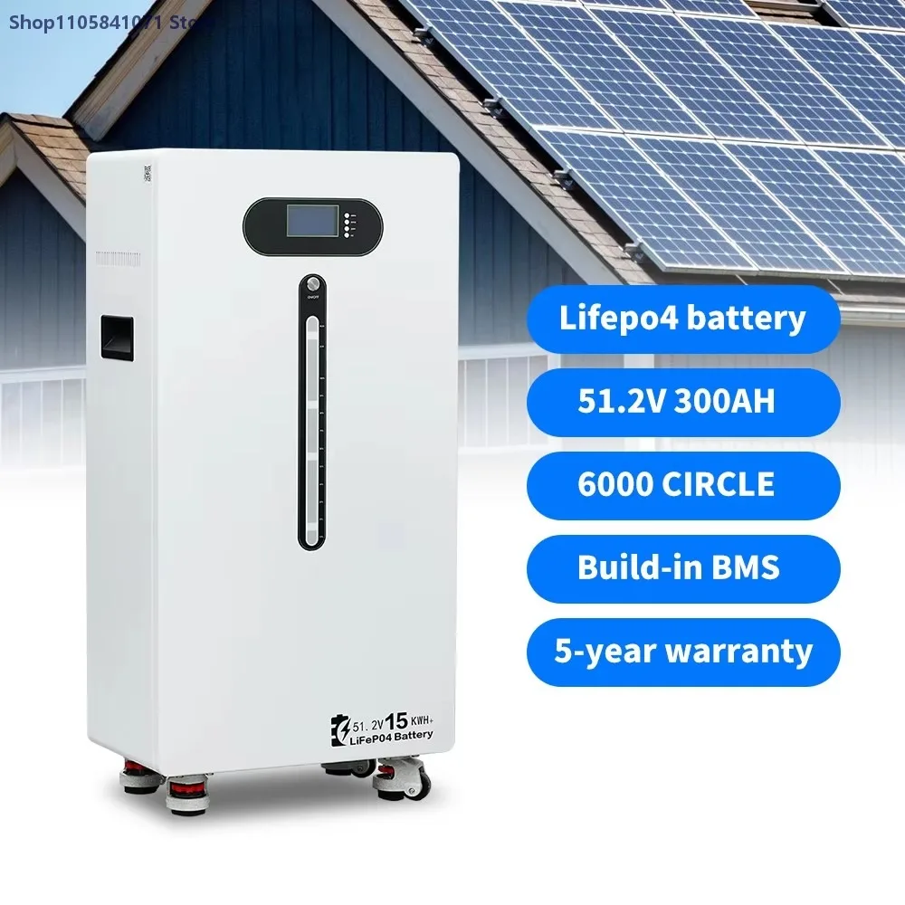 48V 280Ah 300Ah 314Ah LiFePO4 Battery 15kWh 16kWh Home Solar Energy Storage System with LED Indicator