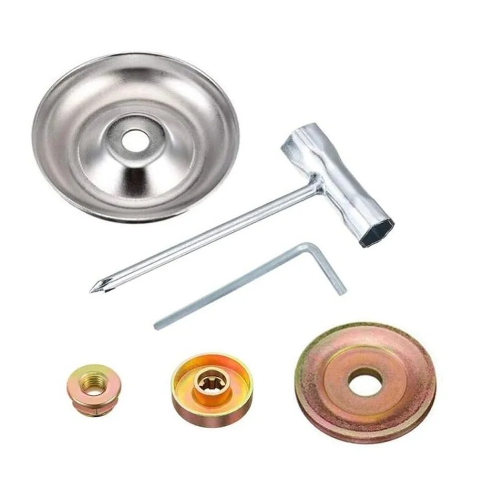 

Steel Wire Plant Removal Disc Brush Head Set 6-Piece For Lawn Mower Grass