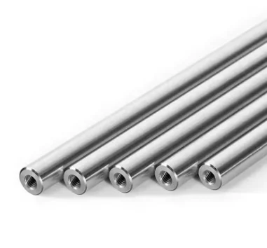 2pcs Hardened Linear Shaft Rod 5-50mm Guide Rail with Internal Thread Ends for CNC 3D Printer Linear Motion