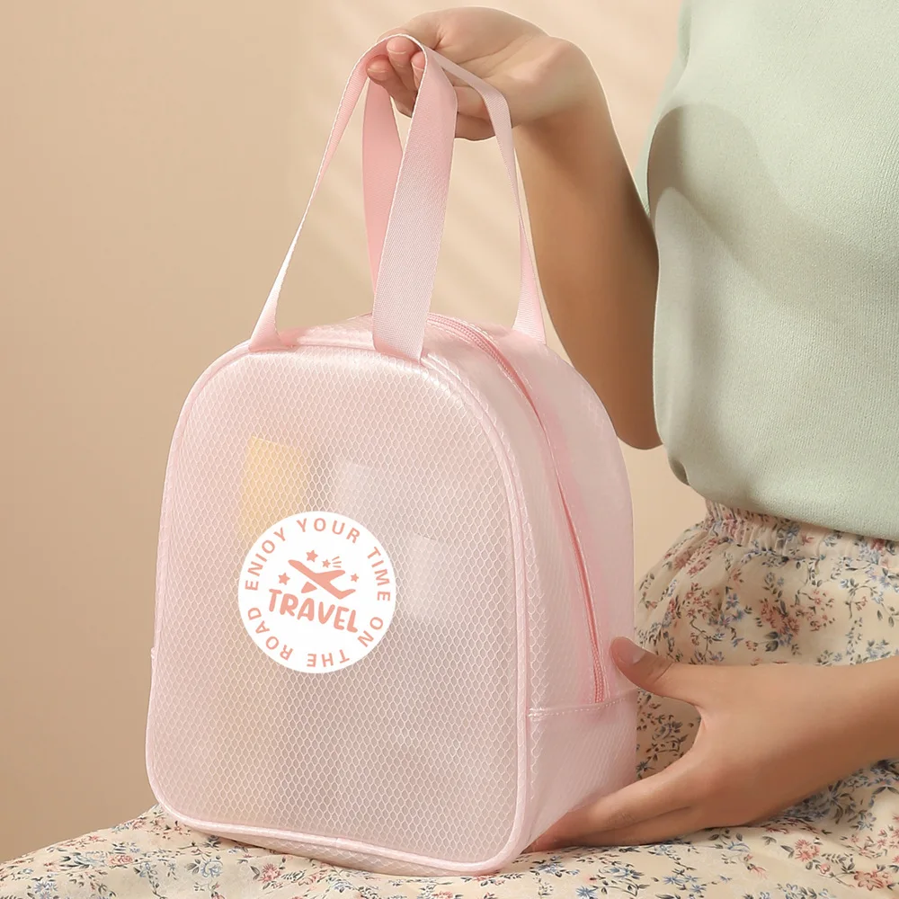 Wasserdichte Kosmetik tasche Reise tragbare Aufbewahrung tasche Nass-und Trocken wasch beutel gefrostete Modell Kosmetik tasche Aufbewahrung tasche