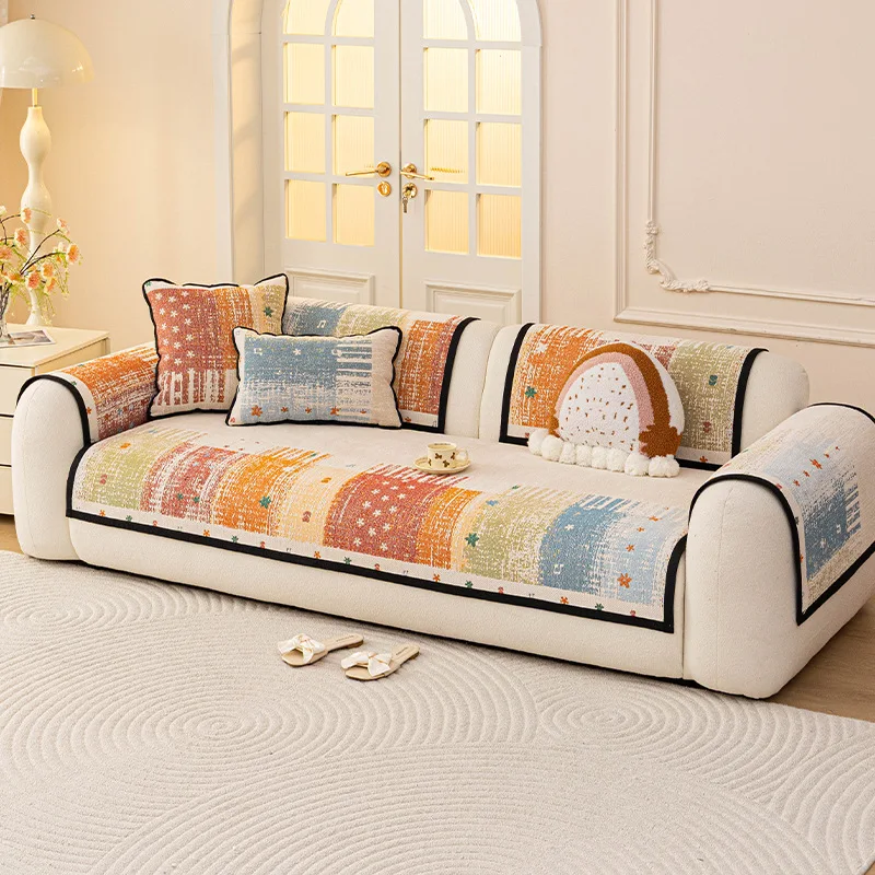 2026 New High-end Chenille Sofa Cushion Universal in All Seasons A Whole Anti-cat Scratch Sofa Cover Livingroom Warm Soft Modern