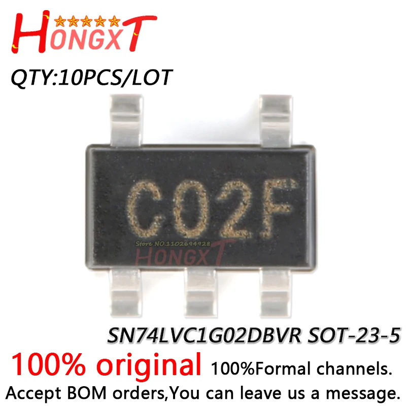 10PCS 100% NEW SN74LVC1G02DBVR SOT-23-5.Chipset