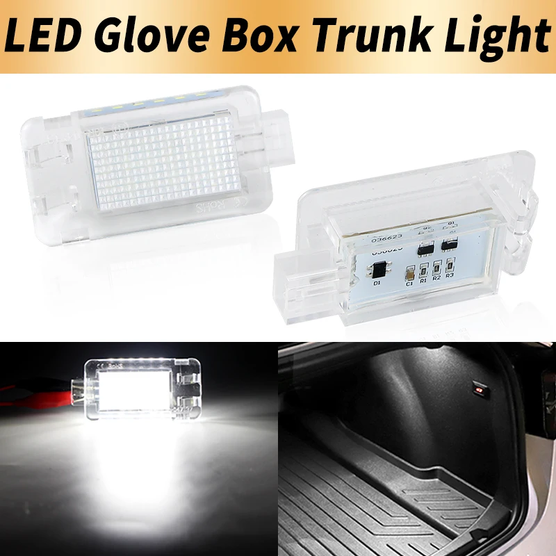 1PC/2PCS LED Luggage Trunk Lights Canbus ​For Volvo XC90 2002-2014 V70 2000-2007 V50 2003-2012 S80 1999-2010 S60 2000-2013 White