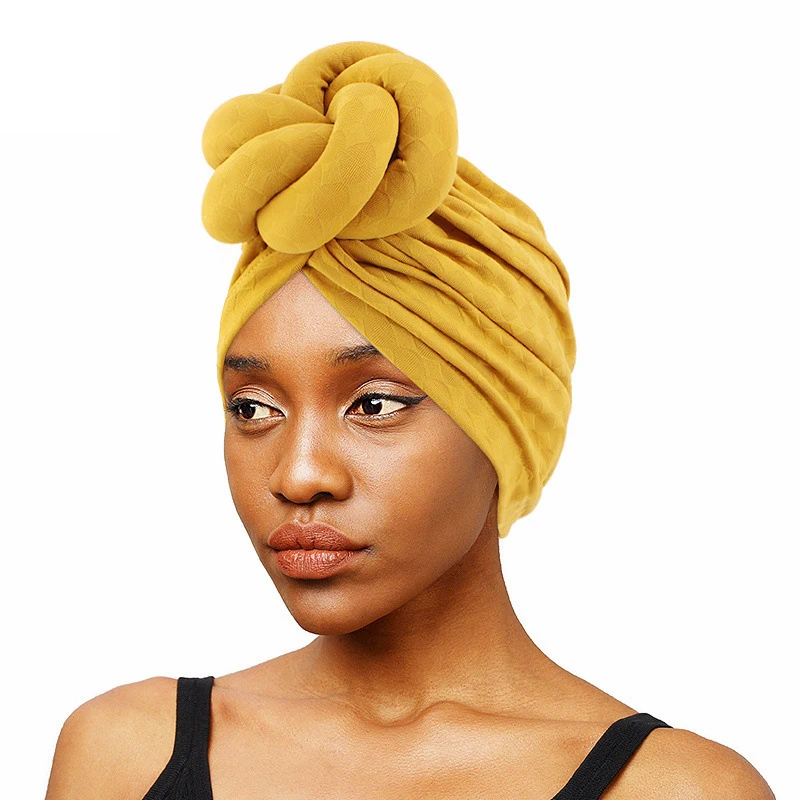 

New Women Large 3D Flower Turban Hat Soft HeadScarf Beanie Wedding Party Headwear Turbante Mujer Bandanas Headcover Chemo Caps