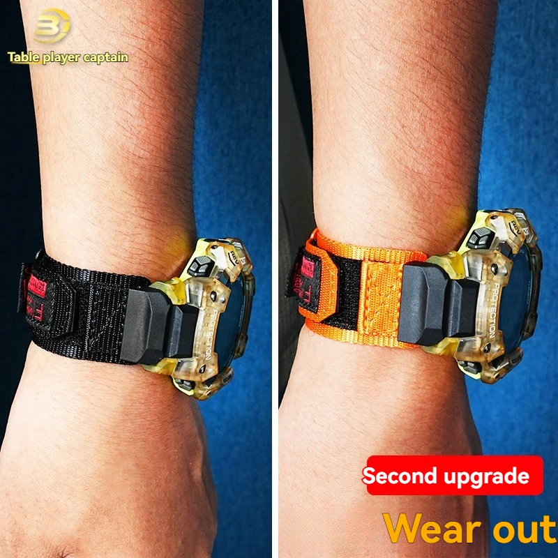 لساعة كاسيو جي شوك الرياضية الذكية 3475 GBD-H1000 سلسلة تعديل حزام قماش النايلون اكسسوارات للرجال الأسود