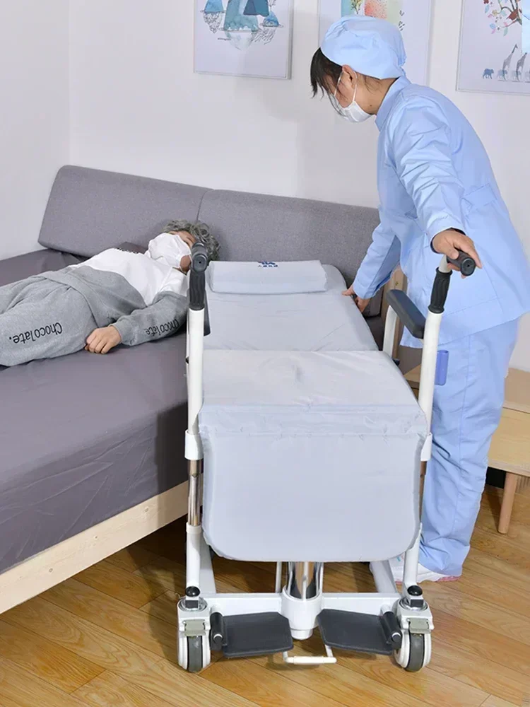 آلة نقل للمعاقين، كبار السن المشلولين، جهاز نقل العناية بالرفع الهيدروليكي، مرحاض قابل للطي متعدد الوظائف
