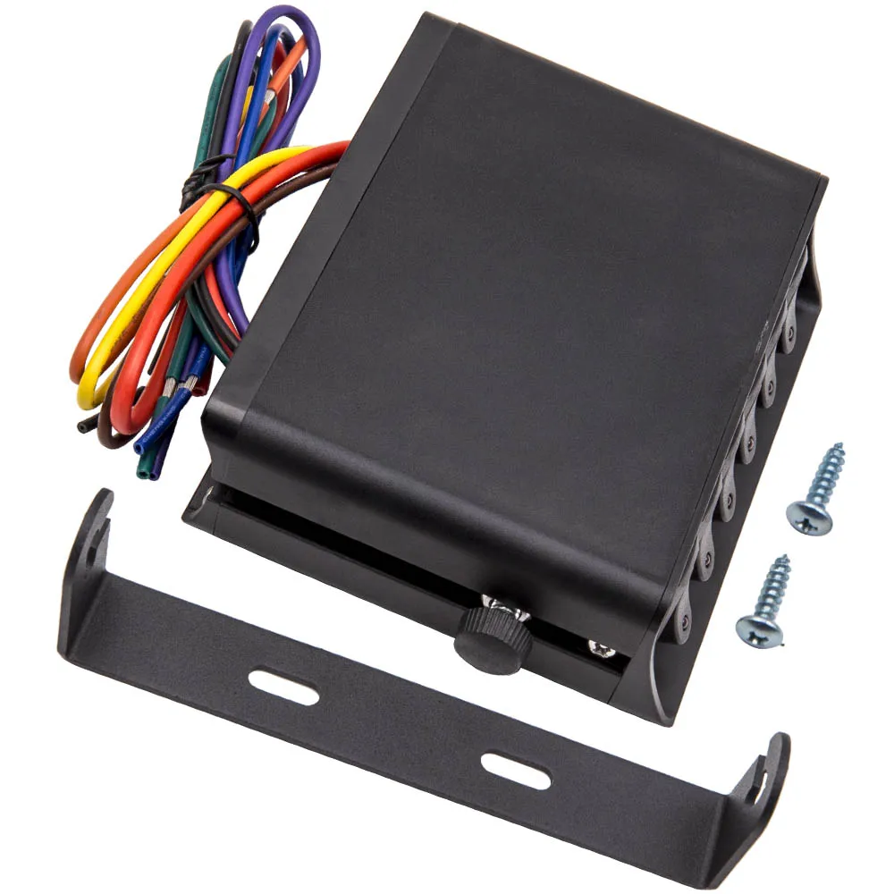 AUTO Gang Marine Rocker Switch Box Emergency Strobe Light 6-Gang Toggle Controller Panel 80A DC 12V 24V