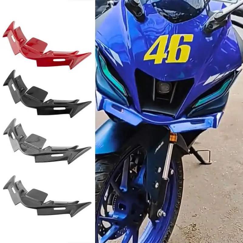 

Motorcycle Fairing Wing ABS Front Fairing Winglet Motorbike Winglet Fairing Racing Wind Wing Kit Spoiler Decorations YZF R15 V4