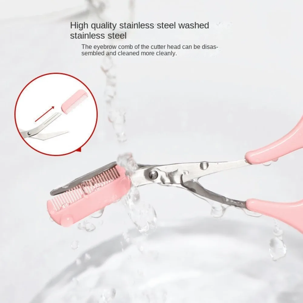 Wimper Applicator Gezicht Scheermes Cosmetische Accessoires Wenkbrauw Trimmer Set Makeup Tools Wenkbrauw Schaar met Kam Wenkbrauw Trimmen