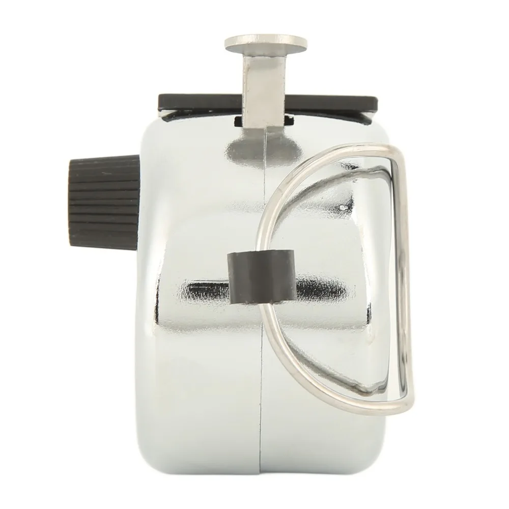5pcs Durable 4 Digit Display Clicker Counter Metal Casing Battery-Free Hand Tally Counter Manual Counter For Coaching
