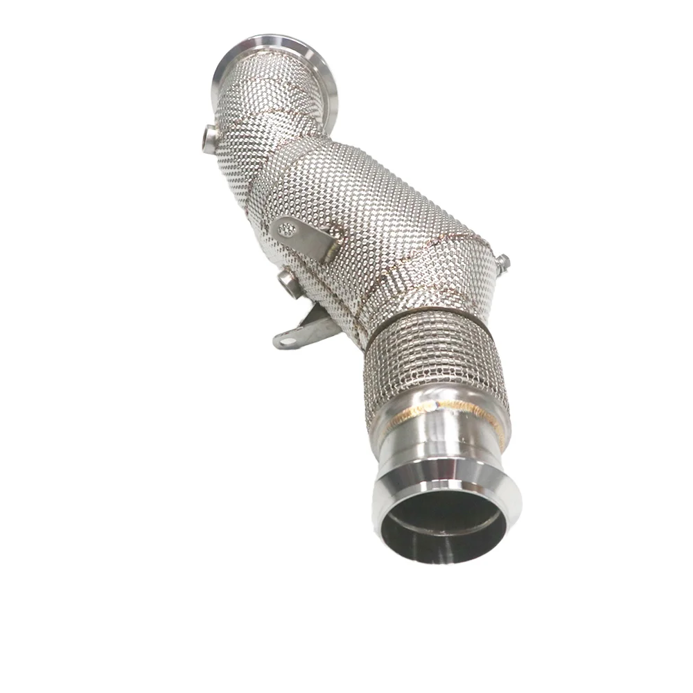 For  X3 X4 G02 2019+ Exhaust Downpipe with Heat Shield Three Way Catalytic Converter for 2.0L B48 Condition New