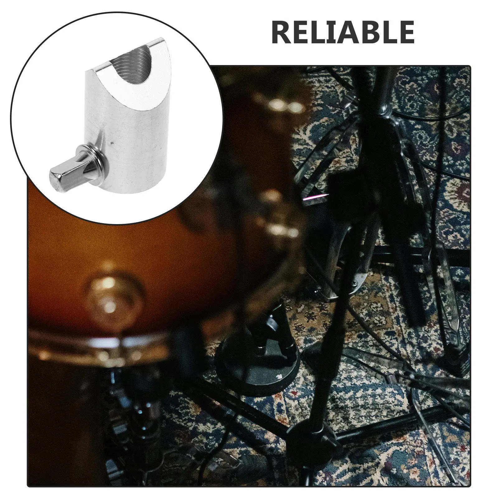 Premium Zinc Alloy Cymbal Connector for Drum Kits Robust Build Adjustable Boom Arm Secure Lock Cymbal Wing Nut Clamp Drum Set