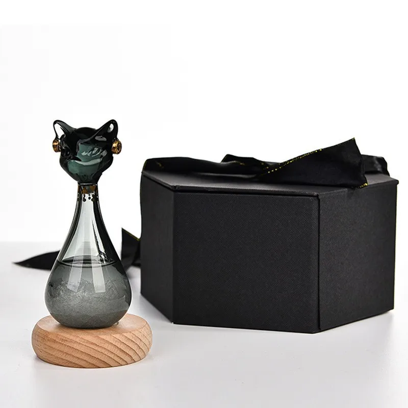 Weather Forecast Bottle Anderson Cat Storm Bottle Gift For Birthday Factory Wholesale Egyptian Cat Weather Bottle Home