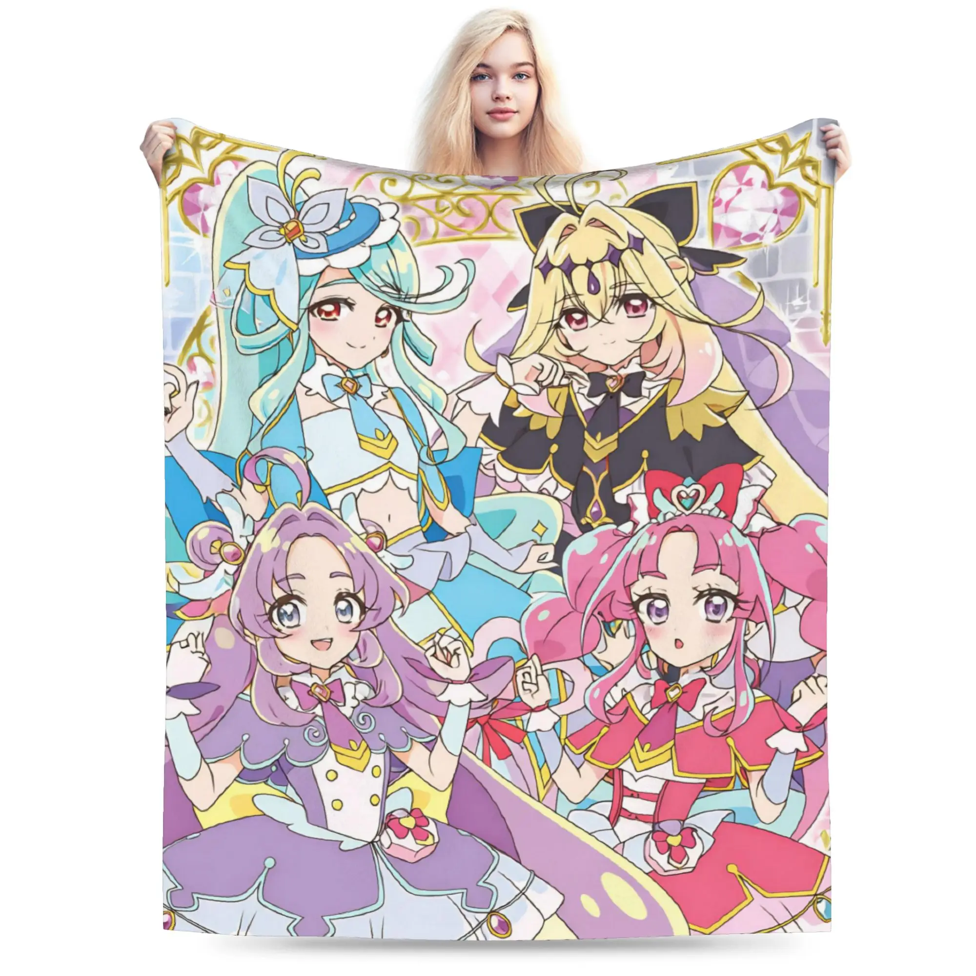 Soaring Sky Pretty Cure Accessories Blanket Warm Cozy Fluffy  Throw Blankets for Bed 50x60 Inches Multi-size Bedding Throws
