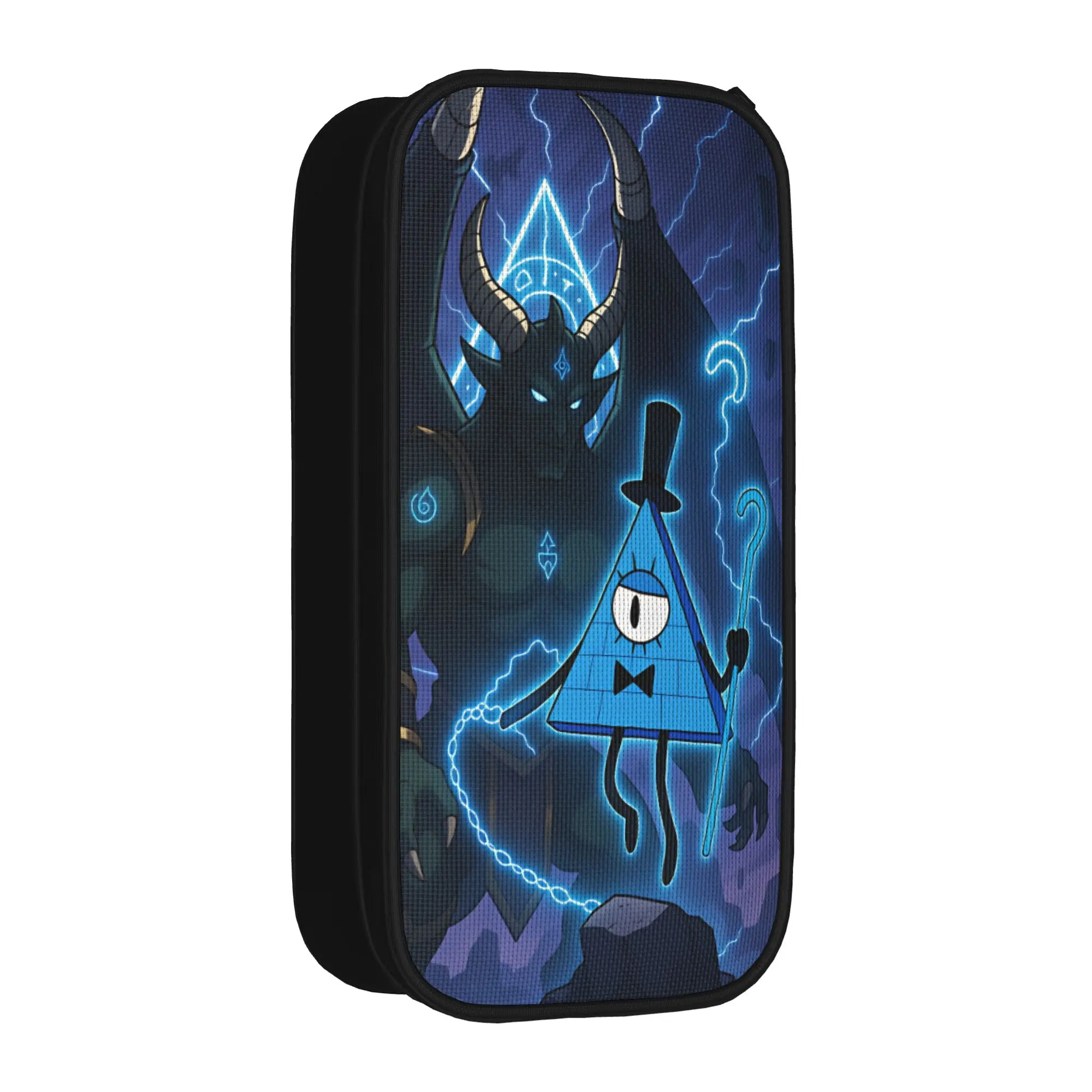 G-Gravity Falls Lunch Bag For Adult Bill Cipher Print Lunch Box Vintage Travel Cooler Bag Waterproof Thermal Tote Handbags