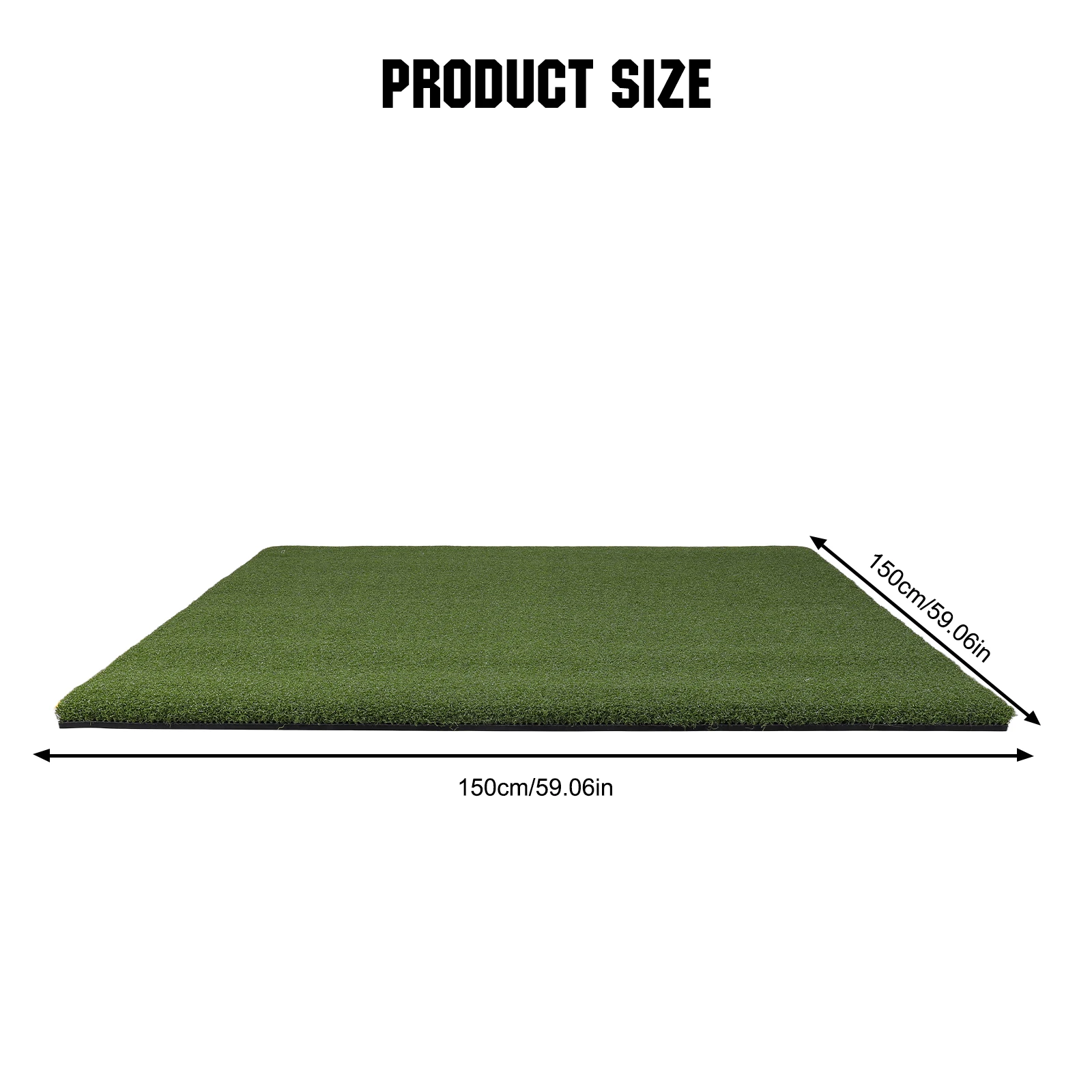 5x5ft Artificial Turf Mat 35mm Artificial Hitting Training Mat for Backyard/Garage/Driving Range/Simulators