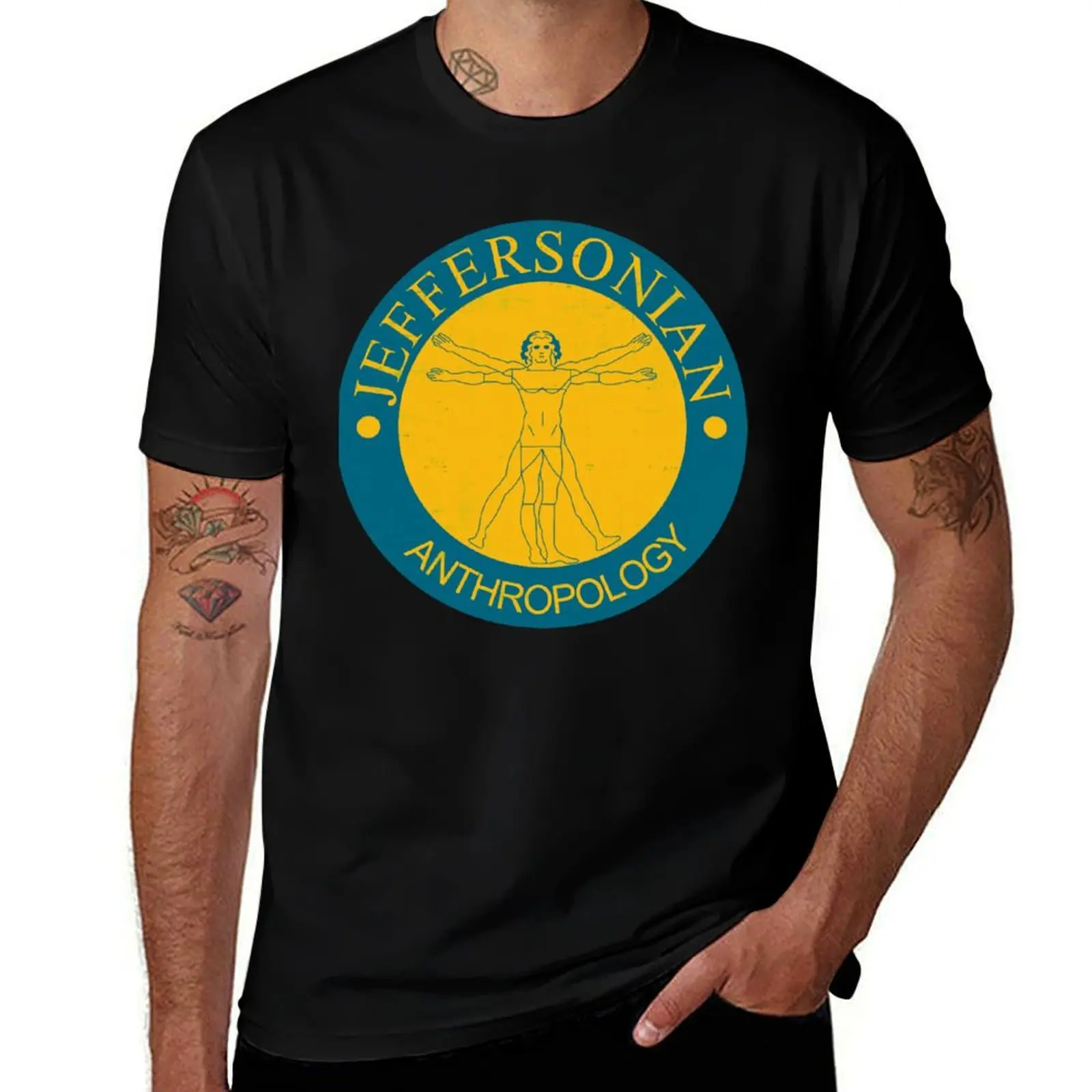 

Bones Jeffersonian Anthropology T-Shirt graphics cute clothes plus sizes t shirt men 100℅ cotton