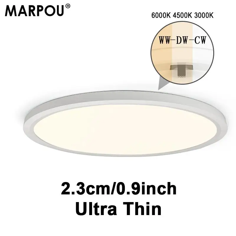 MARPOU Ultra-thin High Brightness LED Ceiling Light, Suitable For Bedrooms, Living Rooms, Kitchens, Lighting Fixtures, Room