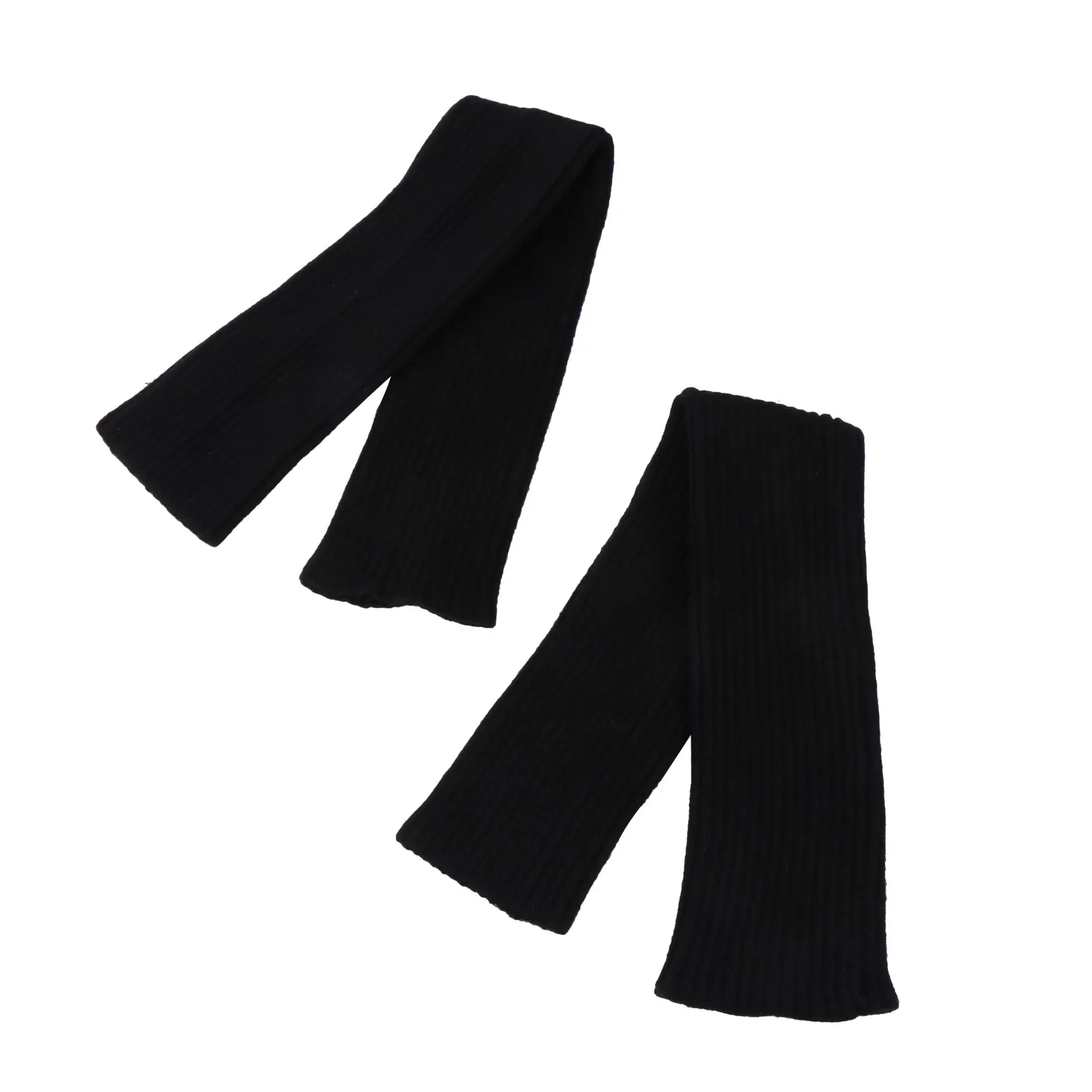 1 زوج الشتاء الدافئة مدفئات للذراع قفازات الأكمام ثقب الإبهام طويل أصابع الصوف محبوك الشتاء الذراع حامي للنساء #2