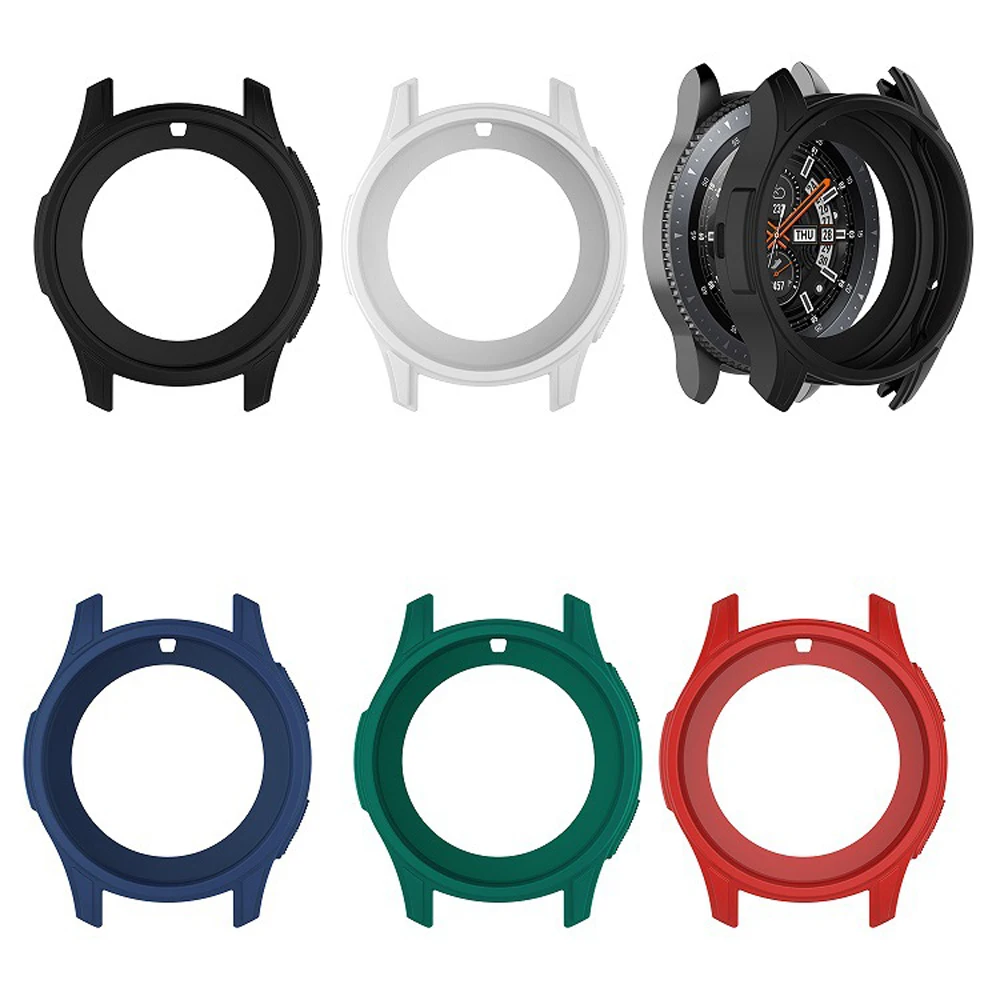 Case For Samsung Galaxy Watch 46mm Gear S3 Frontier band  Silicone Protect Cover Protective shell correa Watch strap Accessories