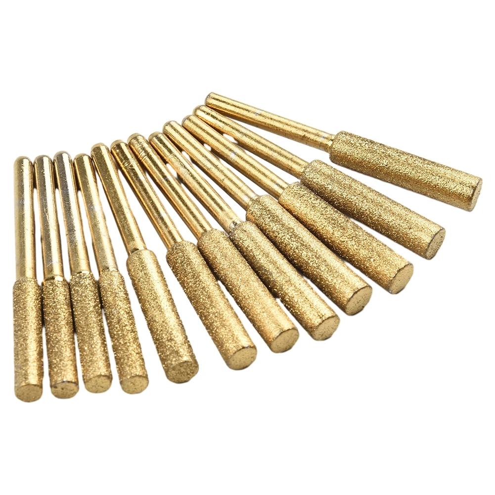 Brand New High Quality Chainsaw Sharpener Diamond 4/4.8/5.5mm Accessories High Hardness Grinding Head Shank 3mm