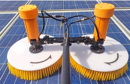 

Upgraded Version Double-Head Solar Panel Cleaning Tool Equipment Double End PV Panel Cleaning Brush