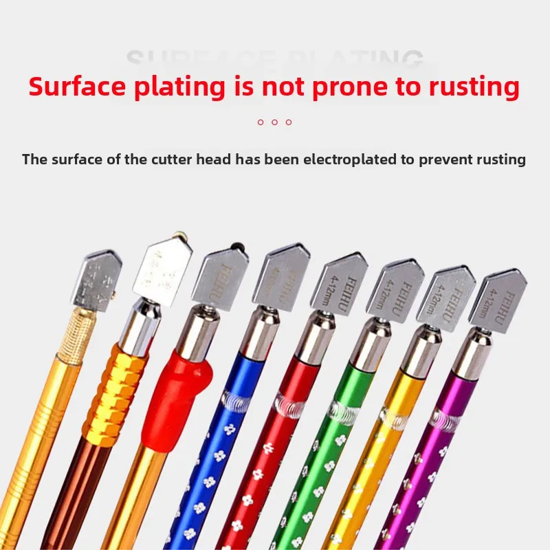 มีดแก้วเพชรสีสันสดใส ประเภทลูกกลิ้งแก้วหนา กระเบื้องตัดพิเศษ มีดขูด กระเบื้องปูพื้นอเนกประสงค์ในครัวเรือน