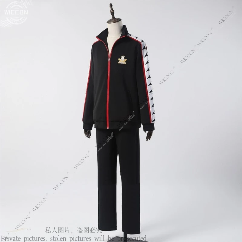 Matsuoka Rin Cosplay Costume Wig Free Anime Cosplay Costume Samezuka School Uniform Tracksuit Daily Wear Embroidery Christmas