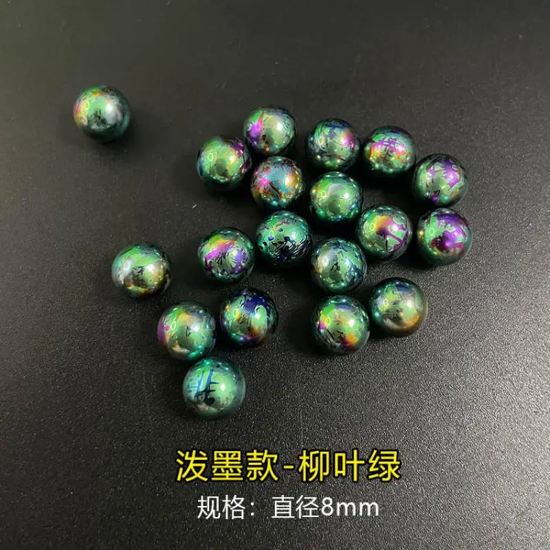 TC4 solid titanium bead titanium ball high brightness color fingertip toy accessories titanium alloy small round ball 8mm/6mm